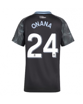 Billige Fotballdrakt Aston Villa Amadou Onana #24 Replika Bortedrakt Dame 2025-26 Kortermet Billige Fotballdrakt Aston Villa Amadou Onana #24 Replika Bortedrakt Dame 2025-26 Kortermet